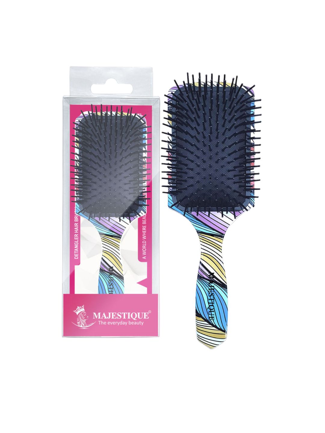 MAJESTIQUE Black Hair Detangler Brush