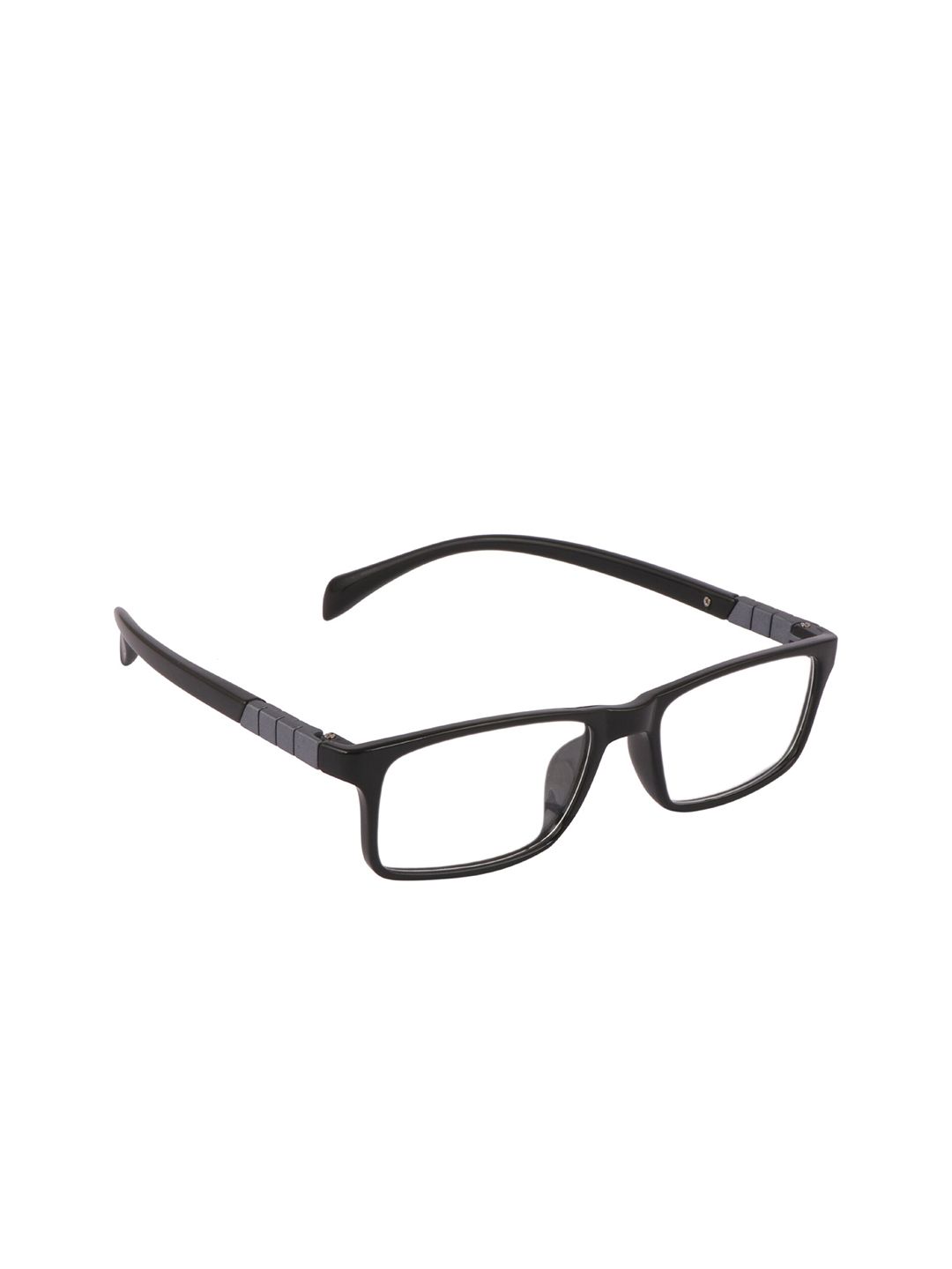 OPTIFY Unisex Clear Lens & Black Square Sunglasses with UV Protected Lens HYDCOLM504