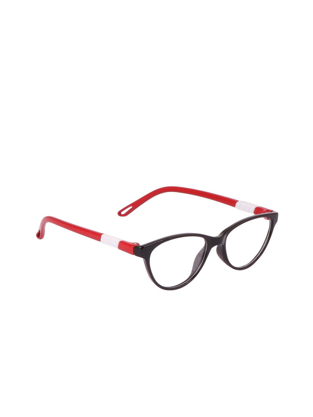 OPTIFY Adults Clear Lens & Red Cateye Sunglass with UV Protected Lens