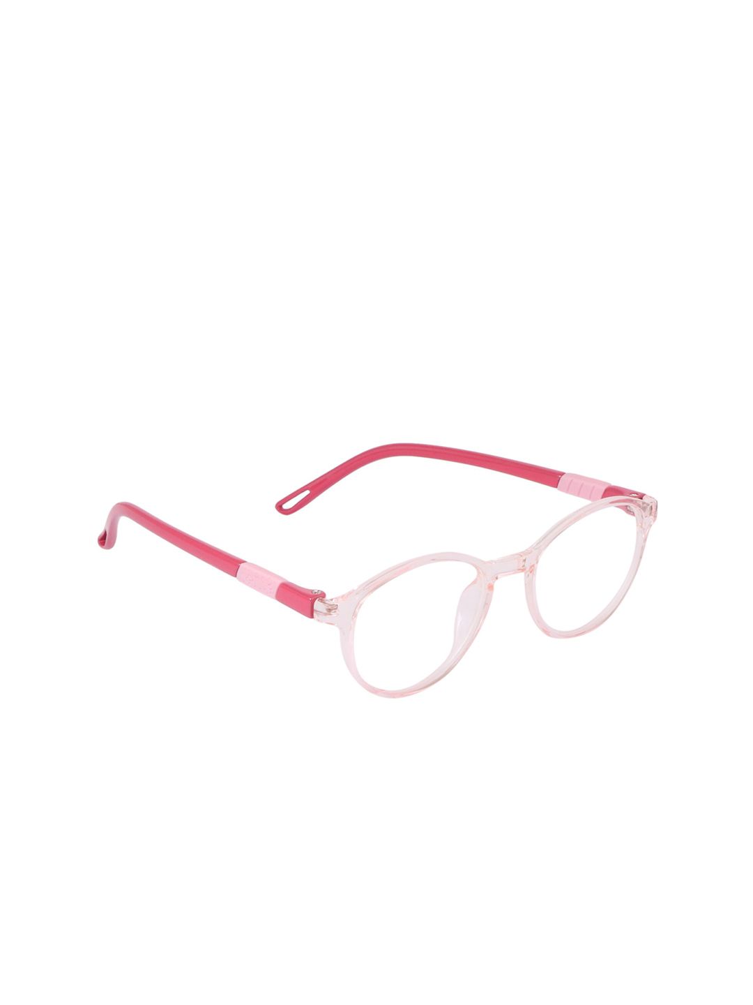 OPTIFY Unisex Clear Lens & Pink Round Computer Glasses with UV Lens POPPIN ROUND 54 PINK