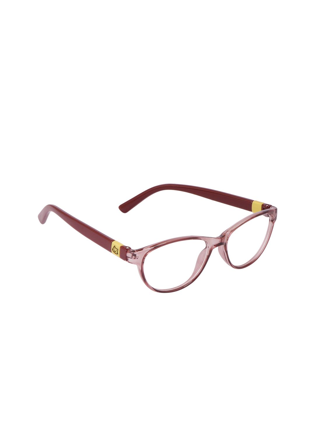 OPTIFY Unisex Clear Lens & Brown Cateye Computer Glasses with UV Lens POPPIN CATEYE BROWN