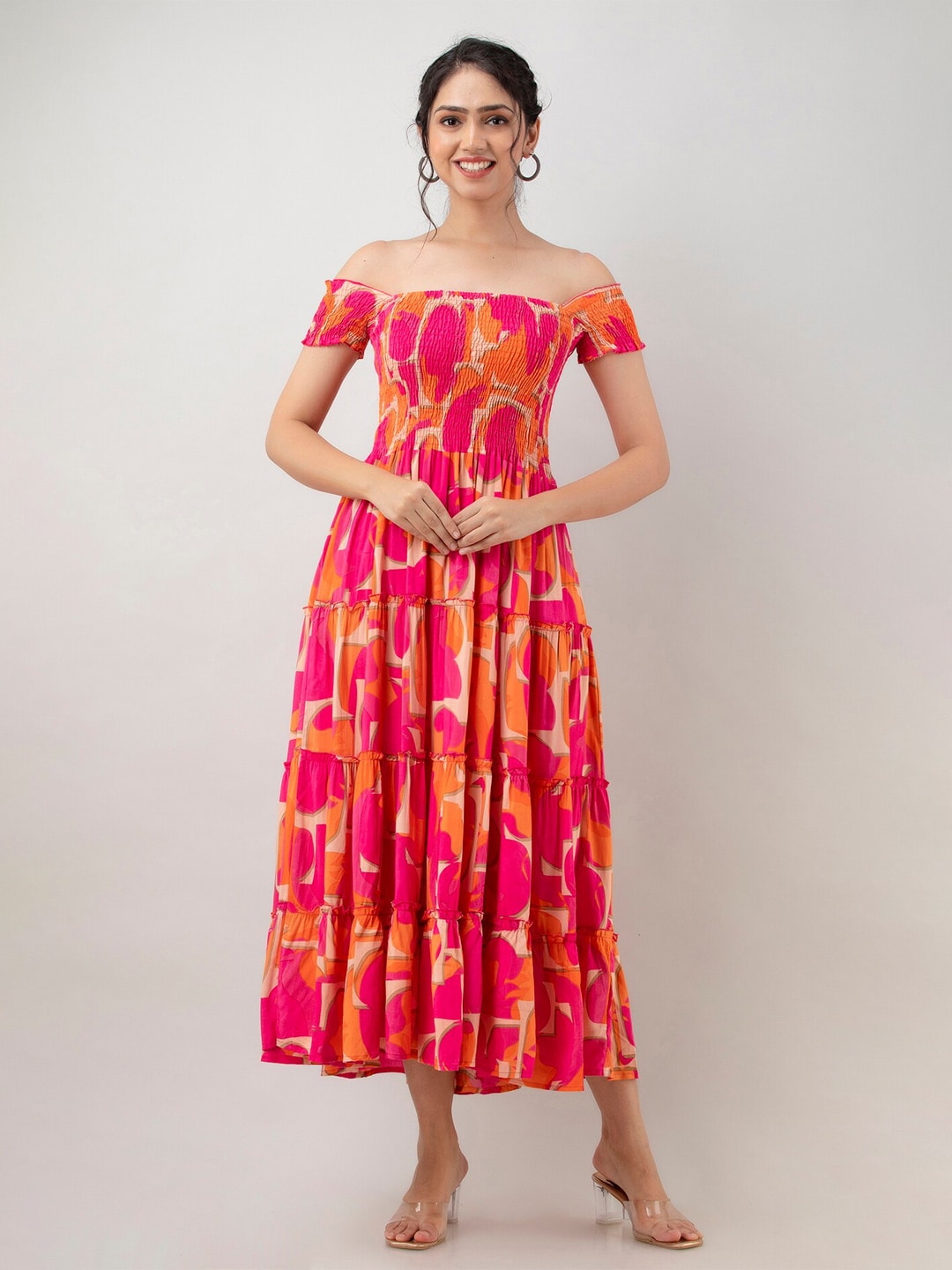 Aawari Multicoloured Floral Maxi Maxi Dress Price in India
