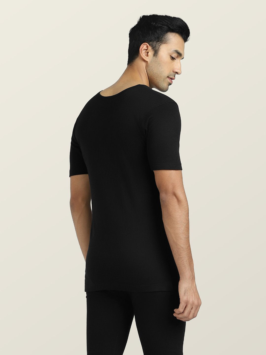 Buy XYXX Men Black Black Alpine Cotton Rich Thermal Set - Thermal
