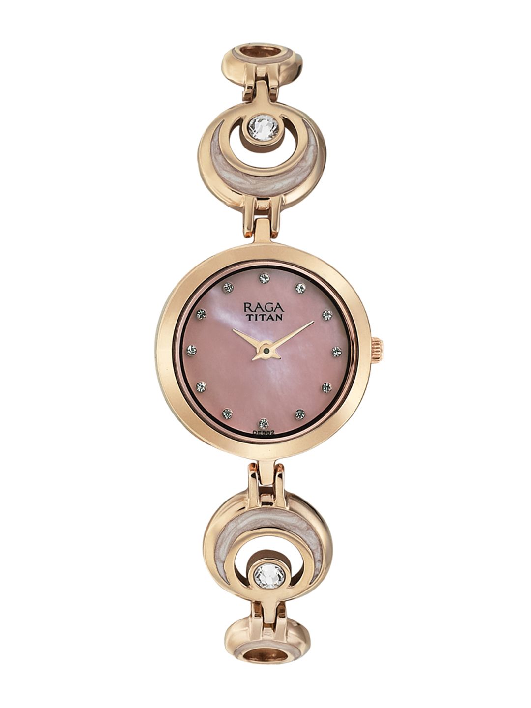 Titan Raga Women Pink Dial Embellished Watch 2540WM03 Price in India