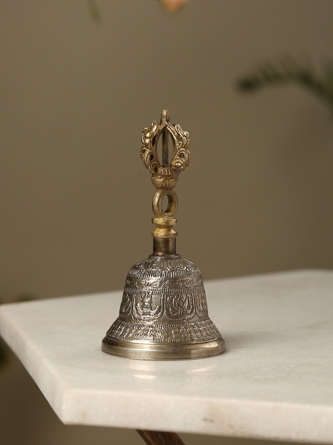 Amoliconcepts Gold-Toned Brass Pooja Bell Price in India