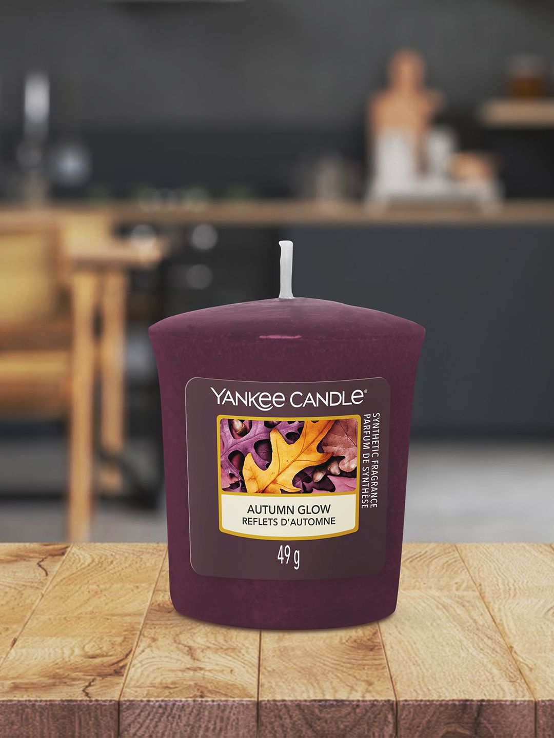 Buy YANKEE CANDLE Autumn Glow Scented 1 Wick Solid Geometric Regular Pillar Candles - Candles for Unisex 20449116