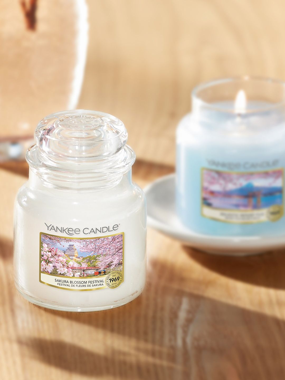 YANKEE CANDLE Sakura Blossom Sakura blossom Festival Solid Geometric Regular Jar Candles