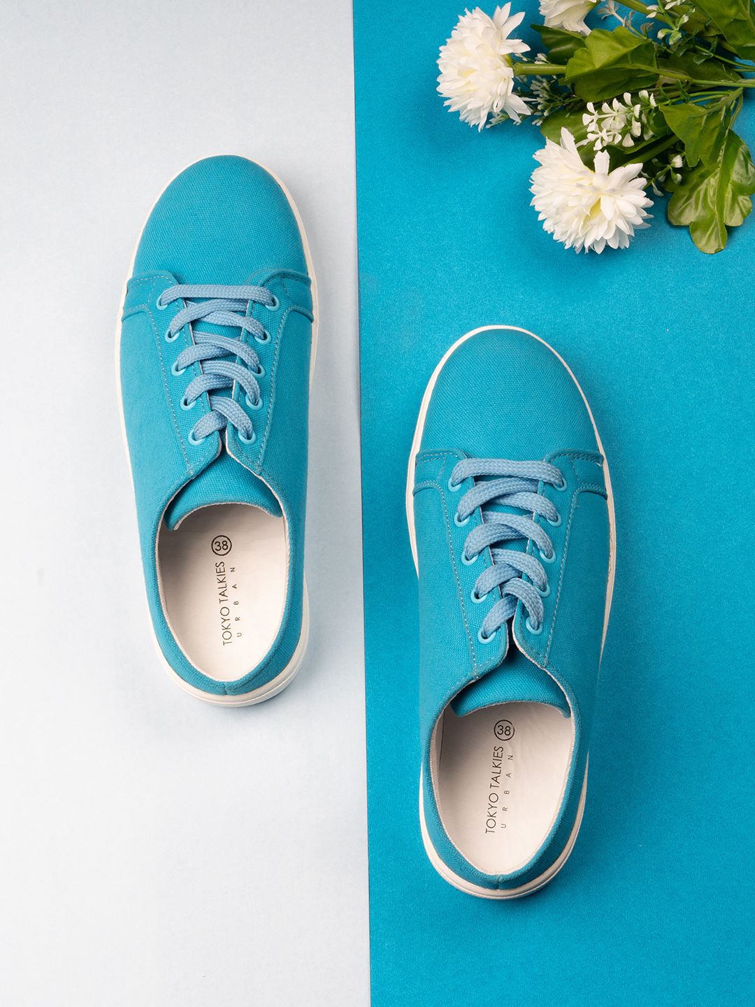 Tokyo Talkies Women Blue Sneakers Price in India