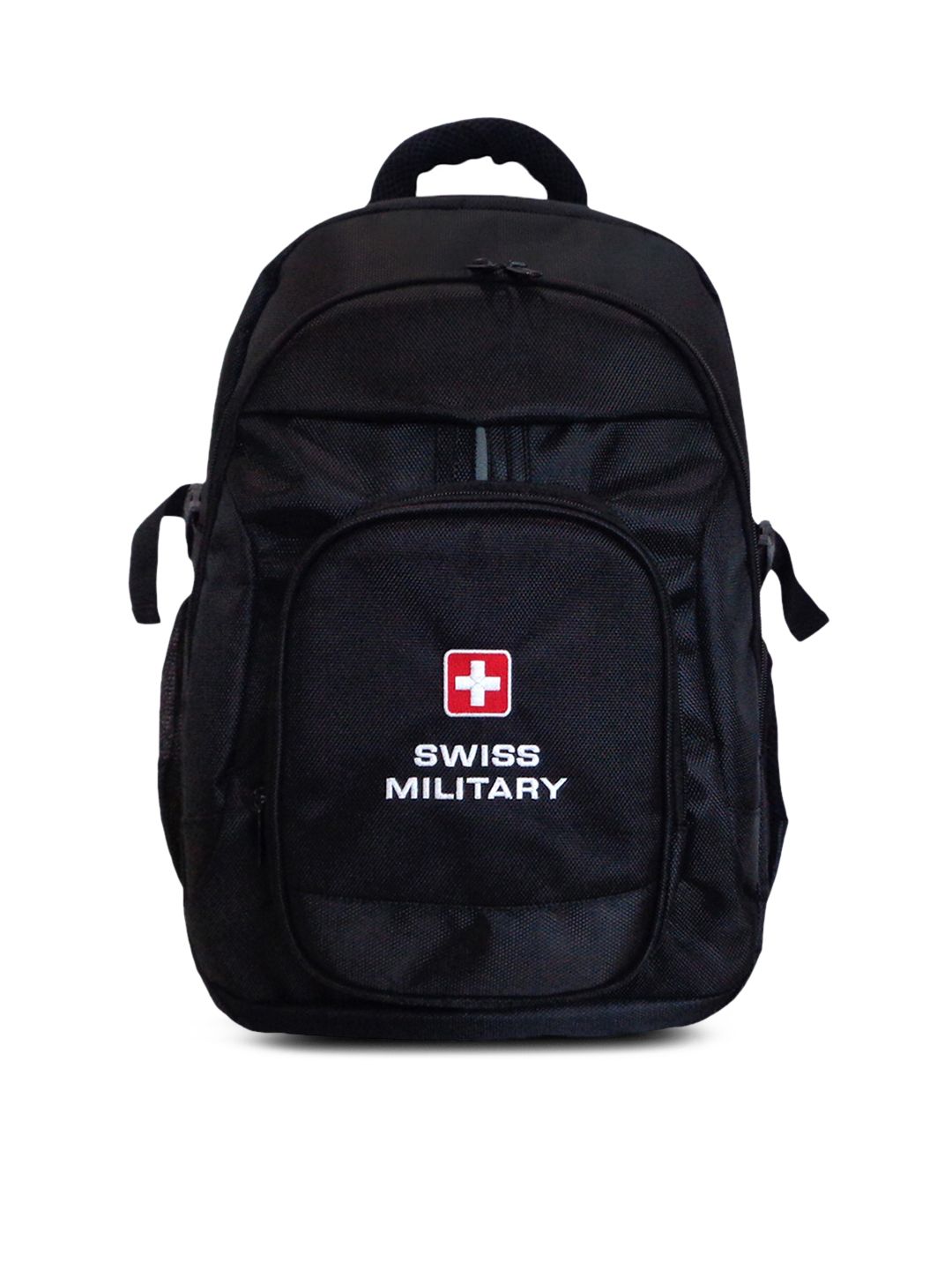 SWISS MILITARY Unisex Black Solid Backpack Price in India