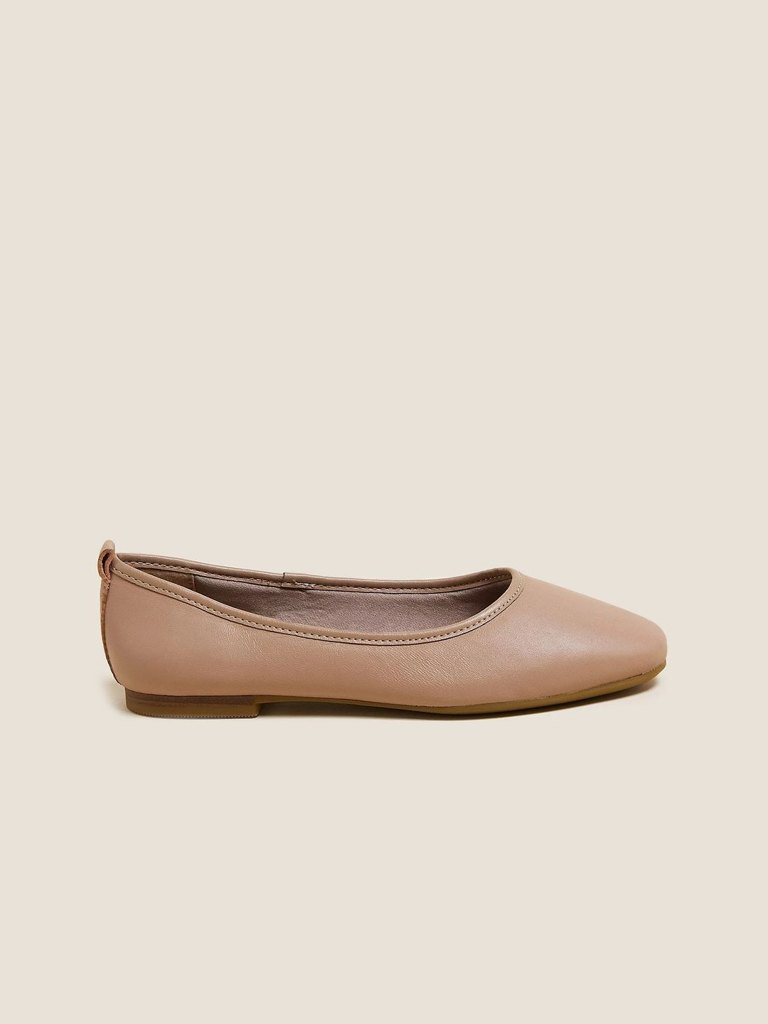 Marks & Spencer Women Beige Ballerinas Flats