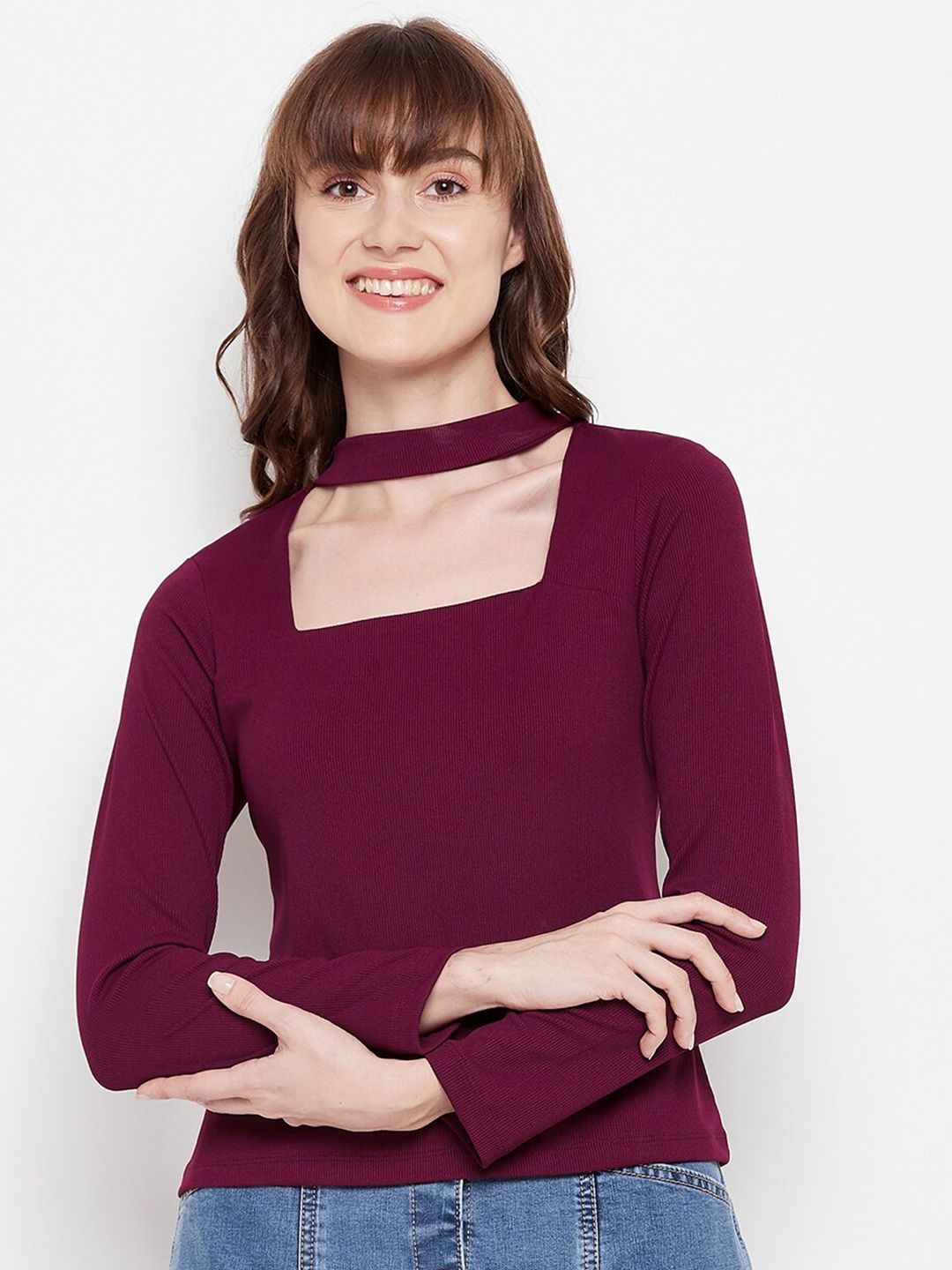 Madame Woman Square Neck Top Price in India