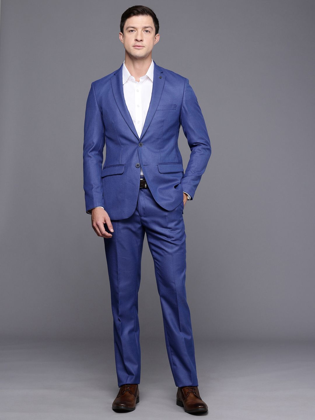 Raymond Raymond Self-Design Slim Fit Single Breasted 2-Piece Formal Suit
