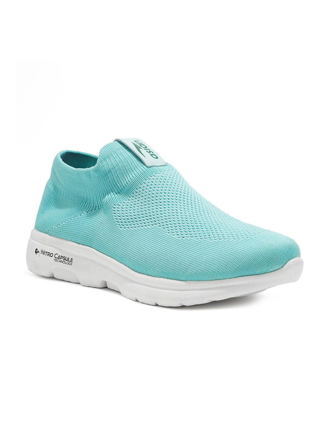 ASIAN Women Blue Woven Design Slip-On Sneakers Price in India
