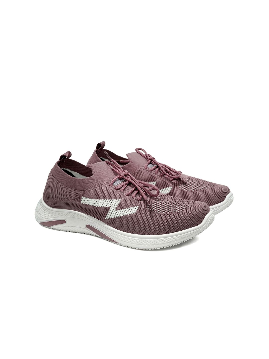 ASIAN Women Mauve Textured Sneakers Price in India