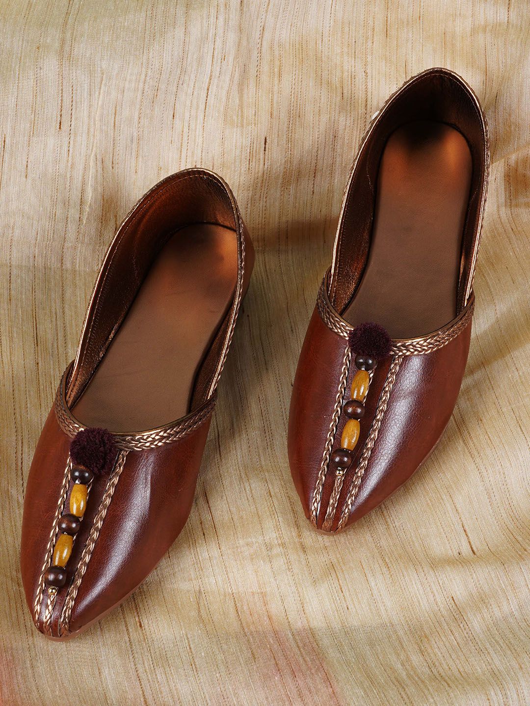 Style Shoes Women Brown Ballerinas Flats Price in India