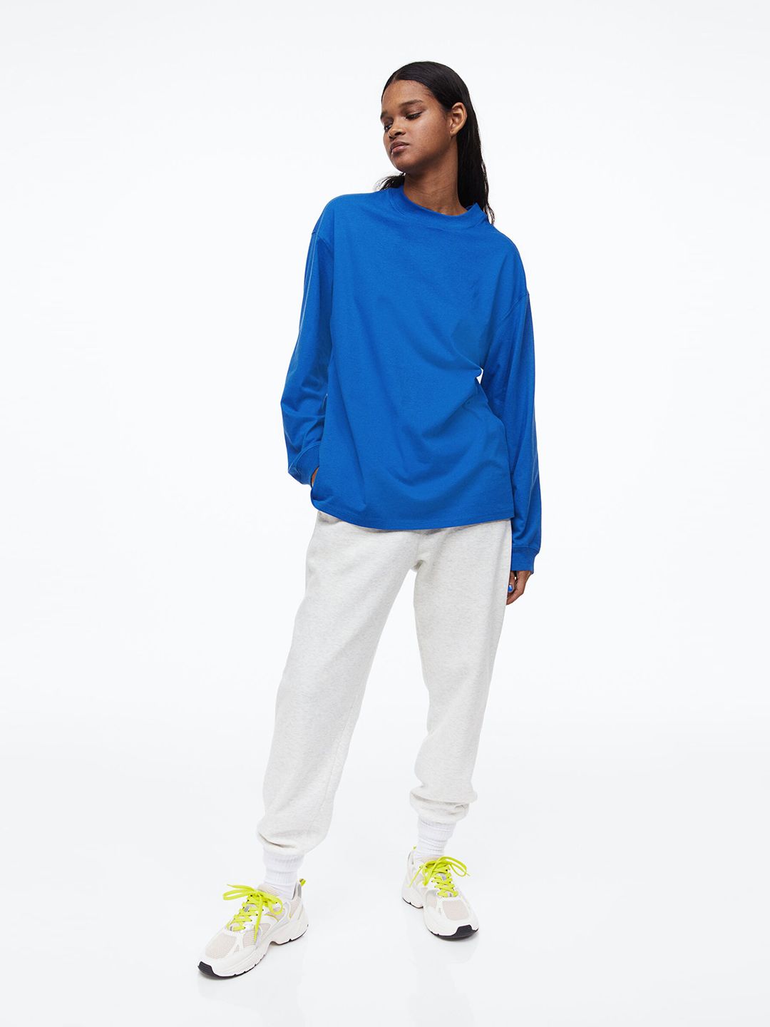 H&M Blue Extended Sleeves Top Price in India