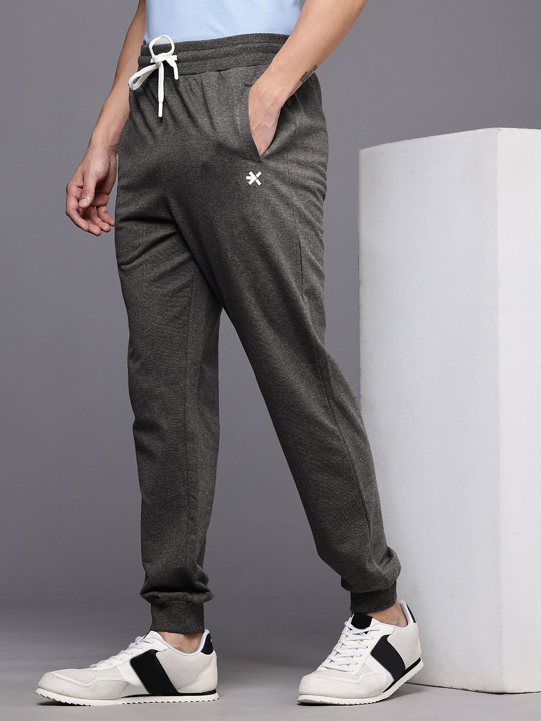 HRX By Hrithik Roshan Men Solid Terry Joggers