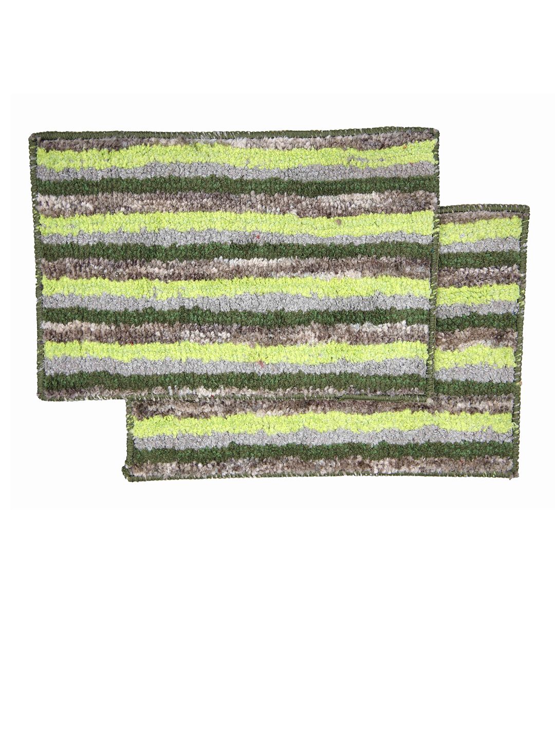 Ariana Set Of 2 Striped 1600 GSM Anti-Skid Bath Mats