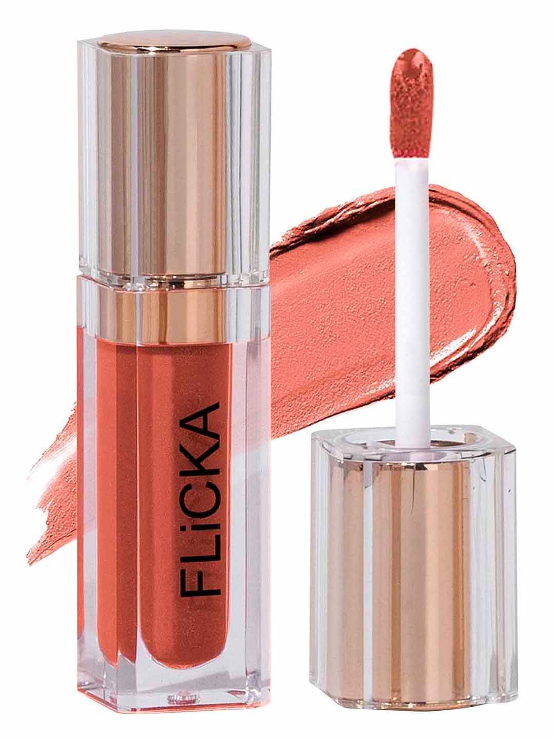 FLiCKA R U Ready Matte Finish liquid Lipstick with Vitamin E 5ml - Oatmeal 06