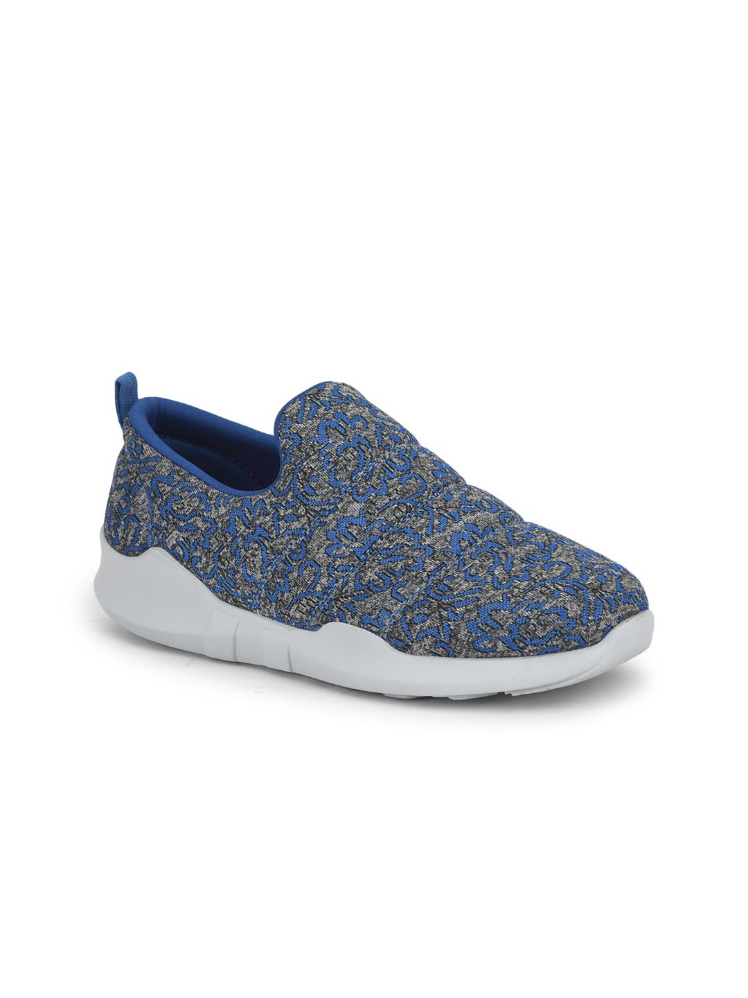 Liberty Women Blue Woven Design Slip-On Sneakers Price in India