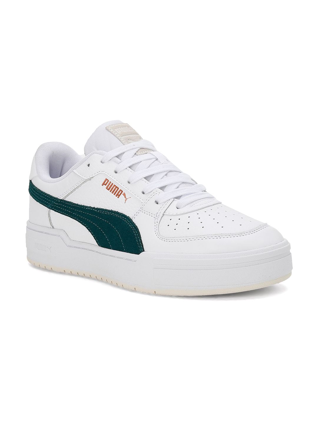 Puma White Perforations Leather CA Pro Suede FS Sneakers Price in India