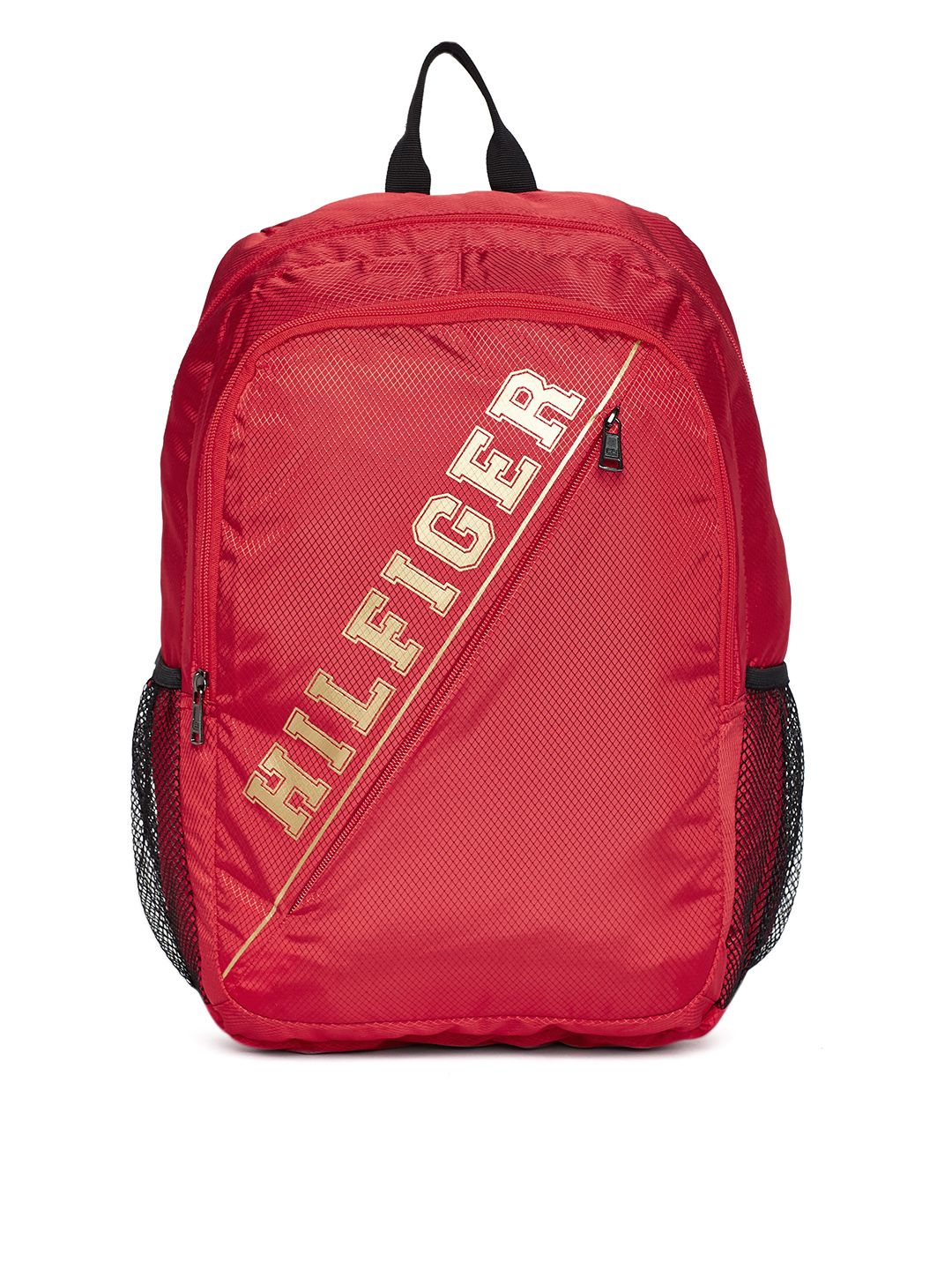 Tommy Hilfiger Unisex Red Brand Logo laptop Backpack Price in India