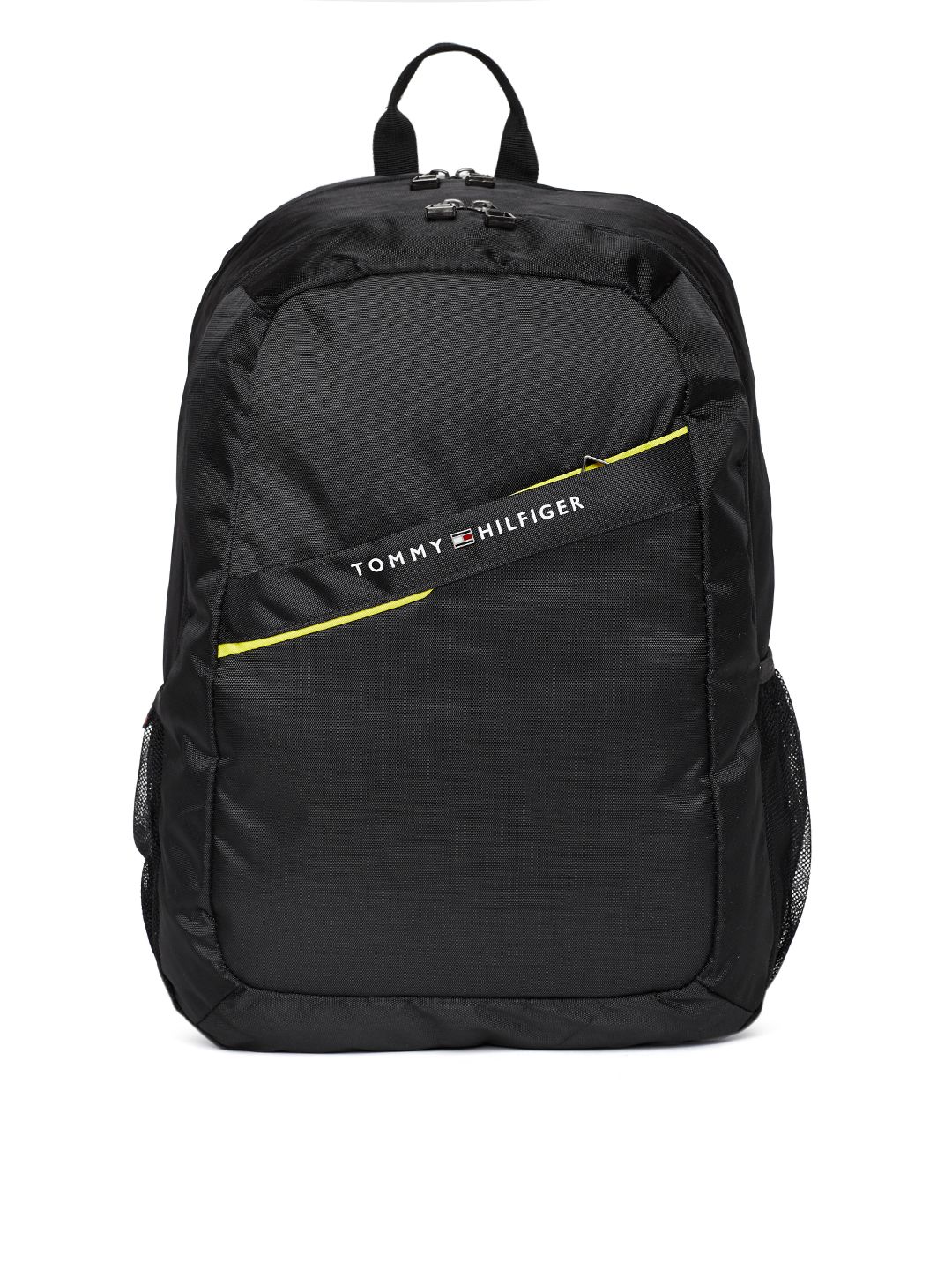 Tommy Hilfiger Unisex Black Solid Laptop Backpack Price in India