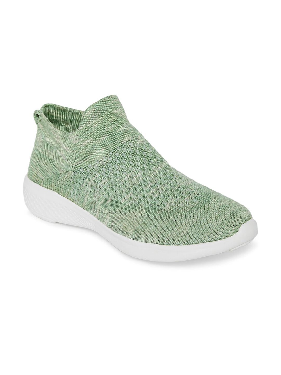 People Women Green Textile Walking Non-Marking Shoes Price in India