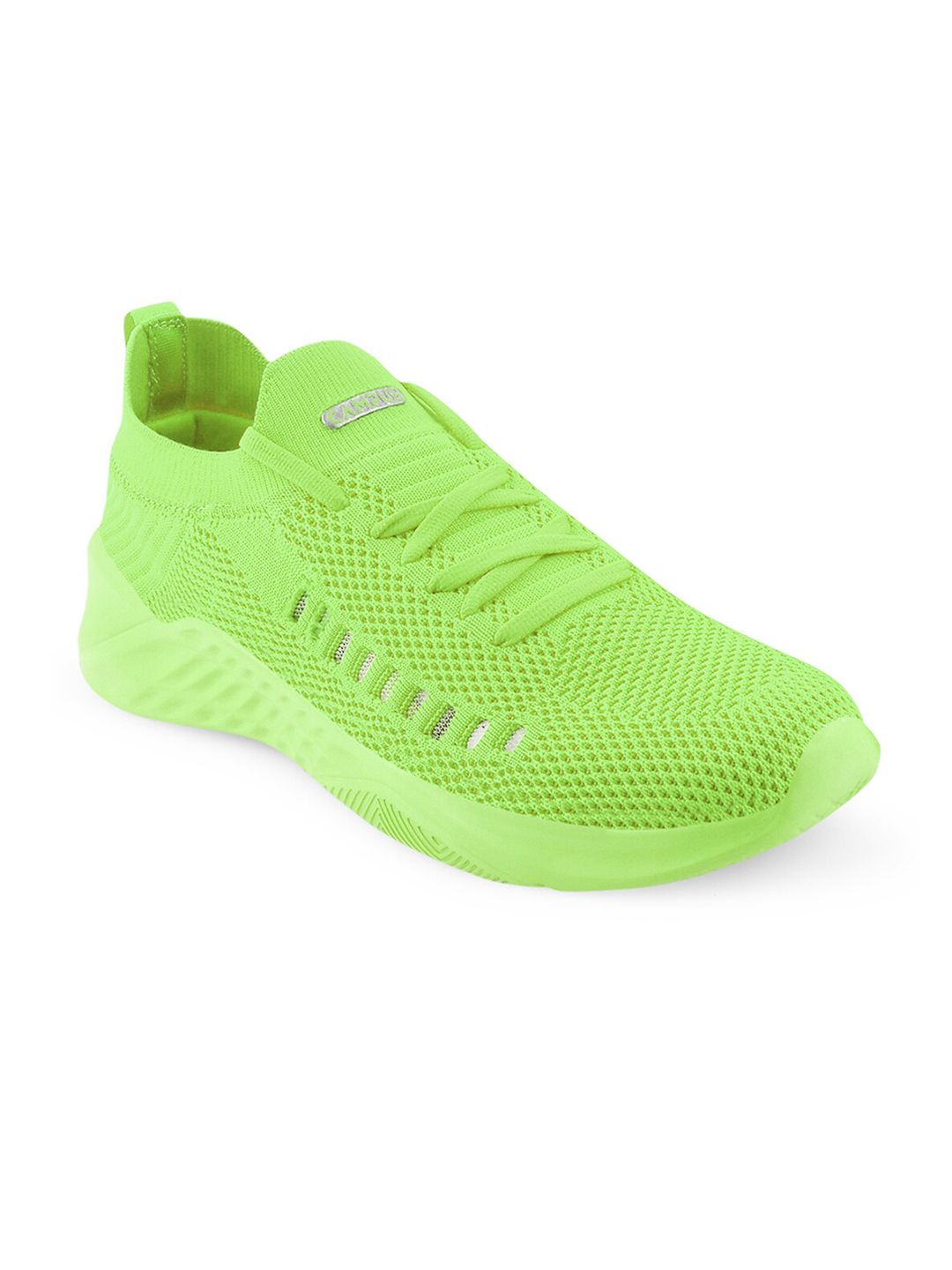 Campus Women Fluorescent Green Solid Mesh Running Shoes Price in India