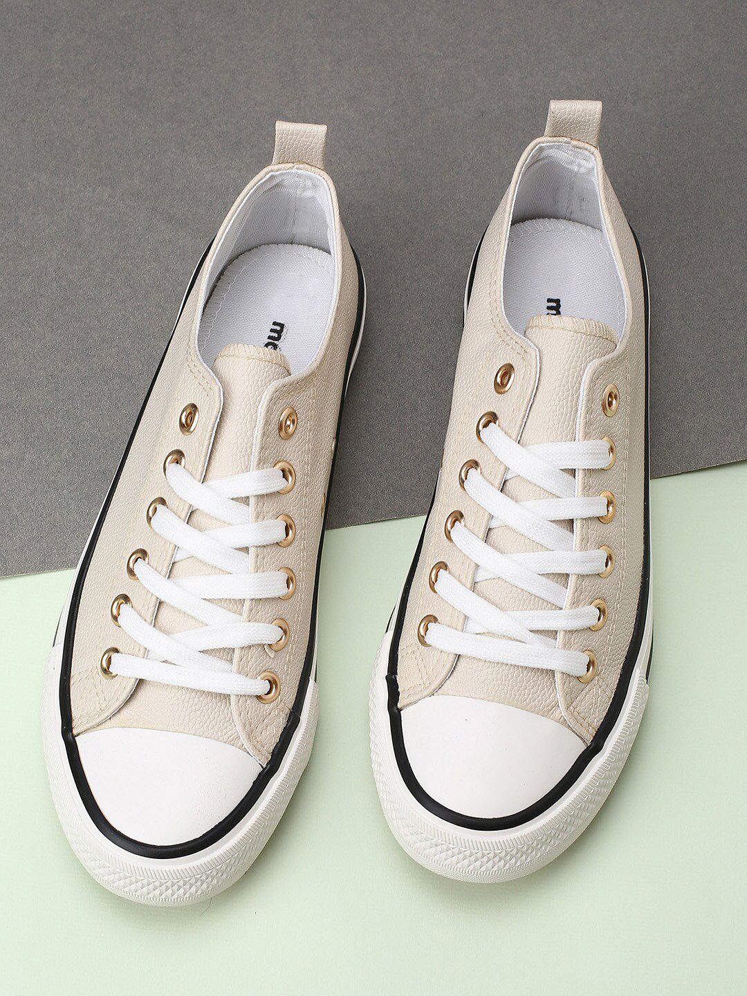 max Women Cream-Coloured Sneakers Price in India