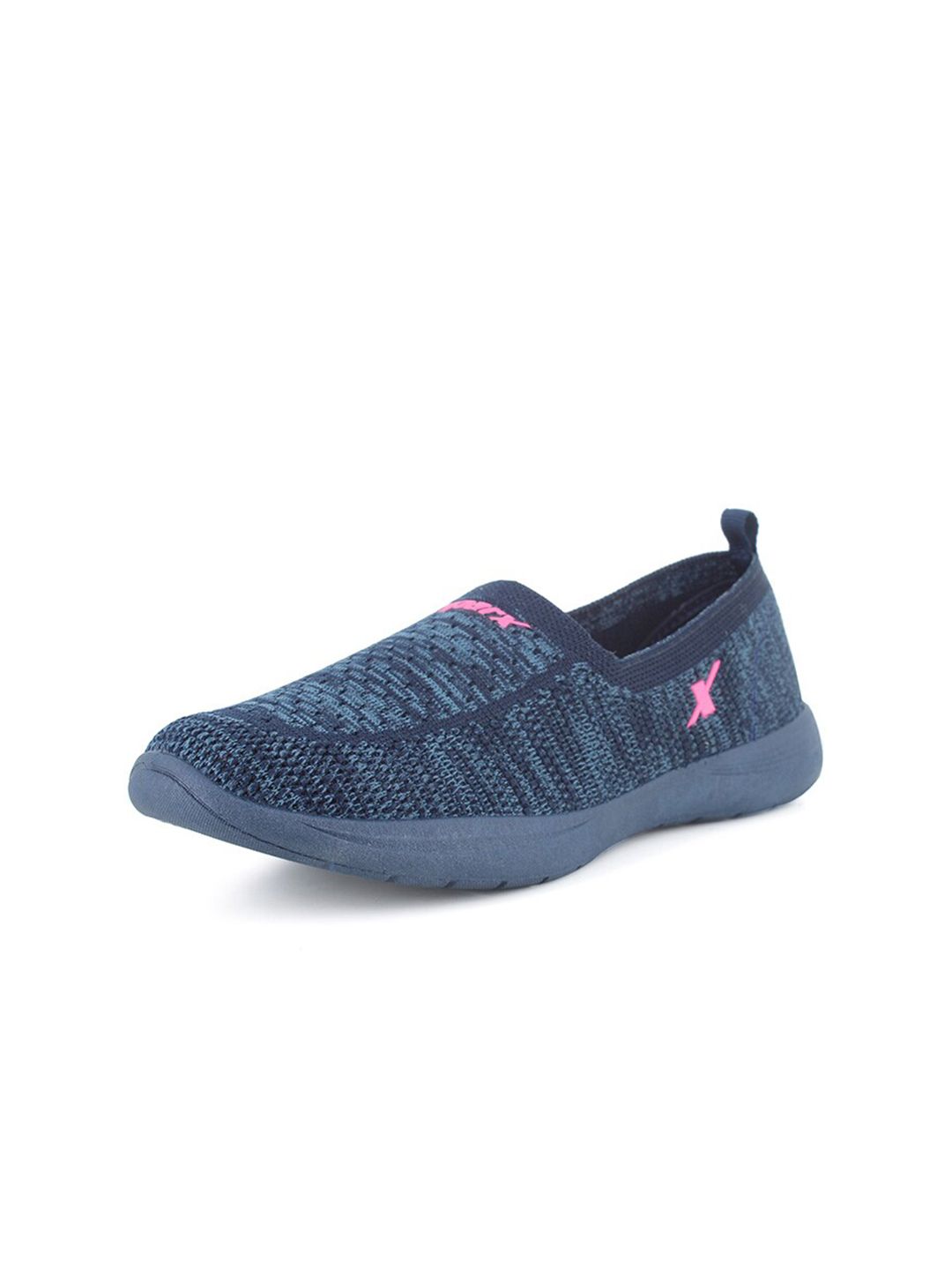 Sparx Women Navy Blue & Pink Textile Walking Non-Marking Shoes Price in India