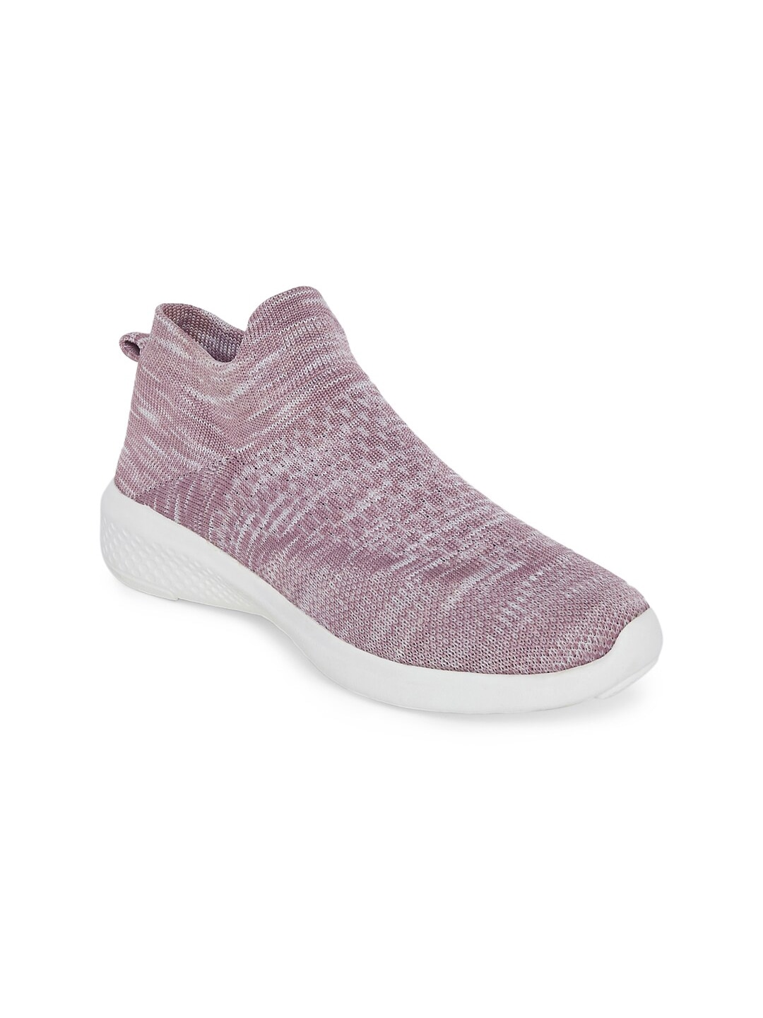 People Women Purple Textile Running Non-Marking Shoes Price in India