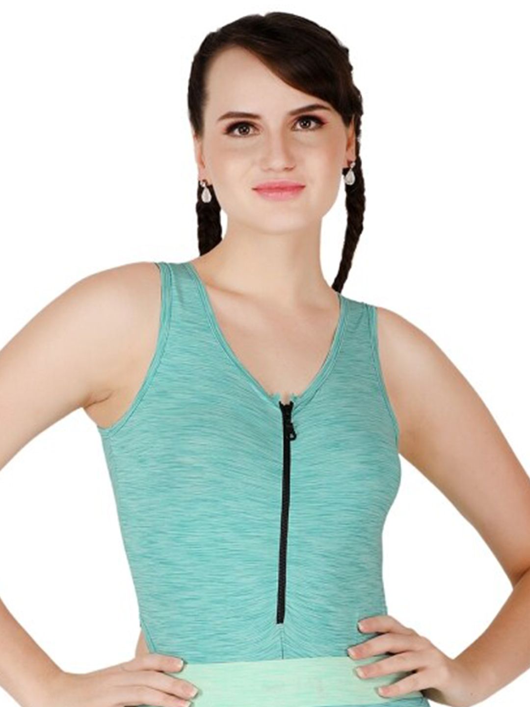 La Aimee Gorgeous Green Solid Top Price in India