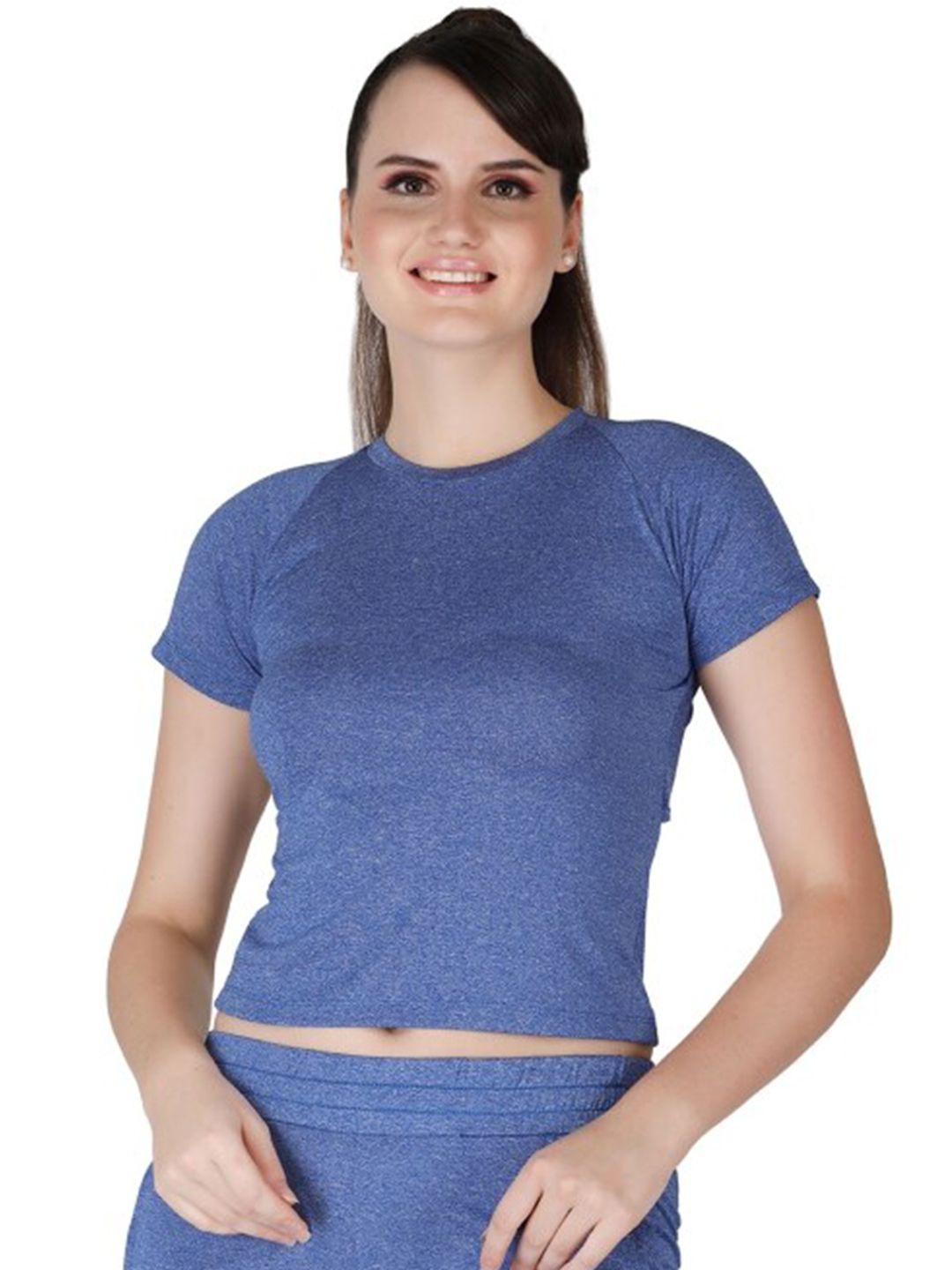 La Aimee Stunning Blue Solid Top Price in India