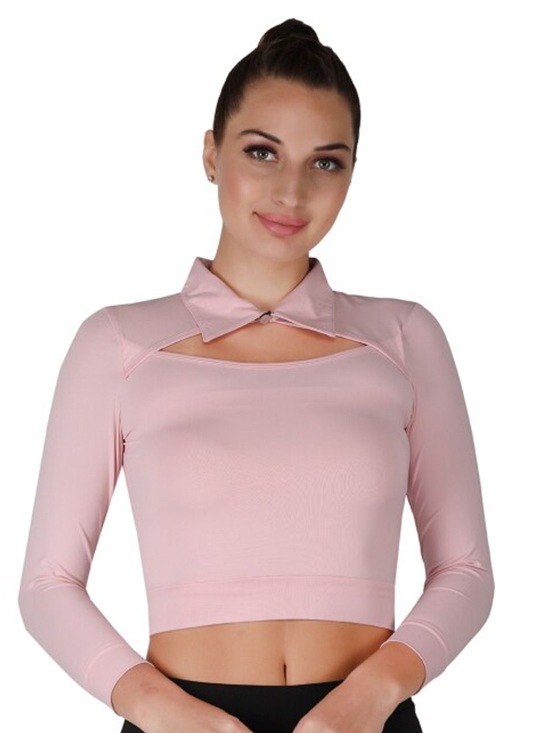 La Aimee Pink Solid Top Price in India