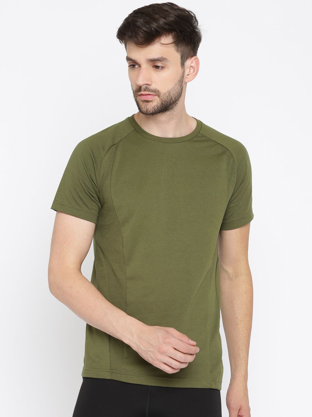 olive green puma shirt