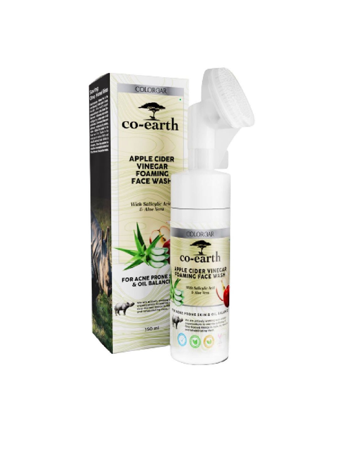Colorbar Co-Earth Apple Cider Vinegar Foaming Face Wash- 150 ml