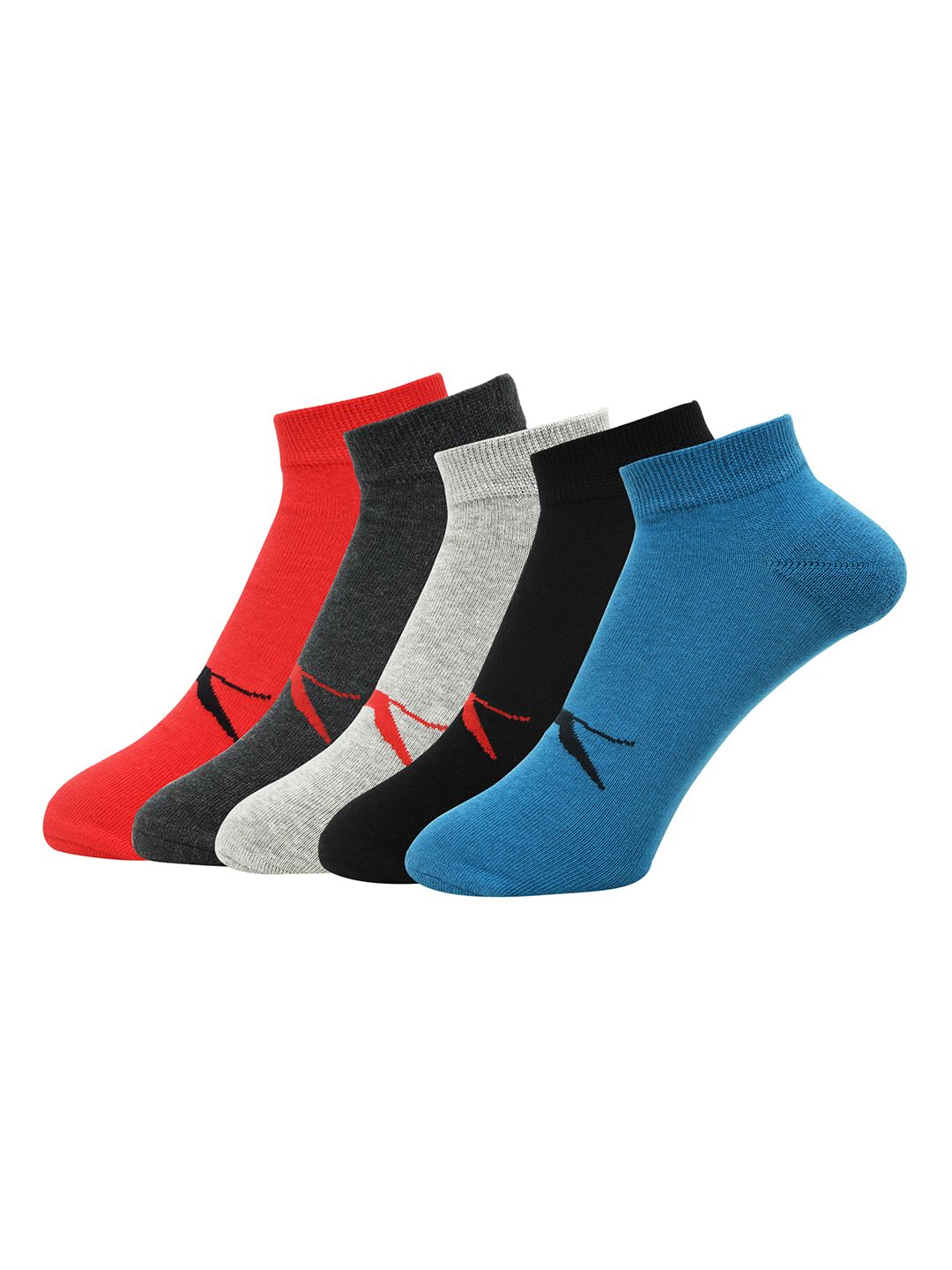 Slazenger Men Pack Of 5 Assorted Ankle Length Socks