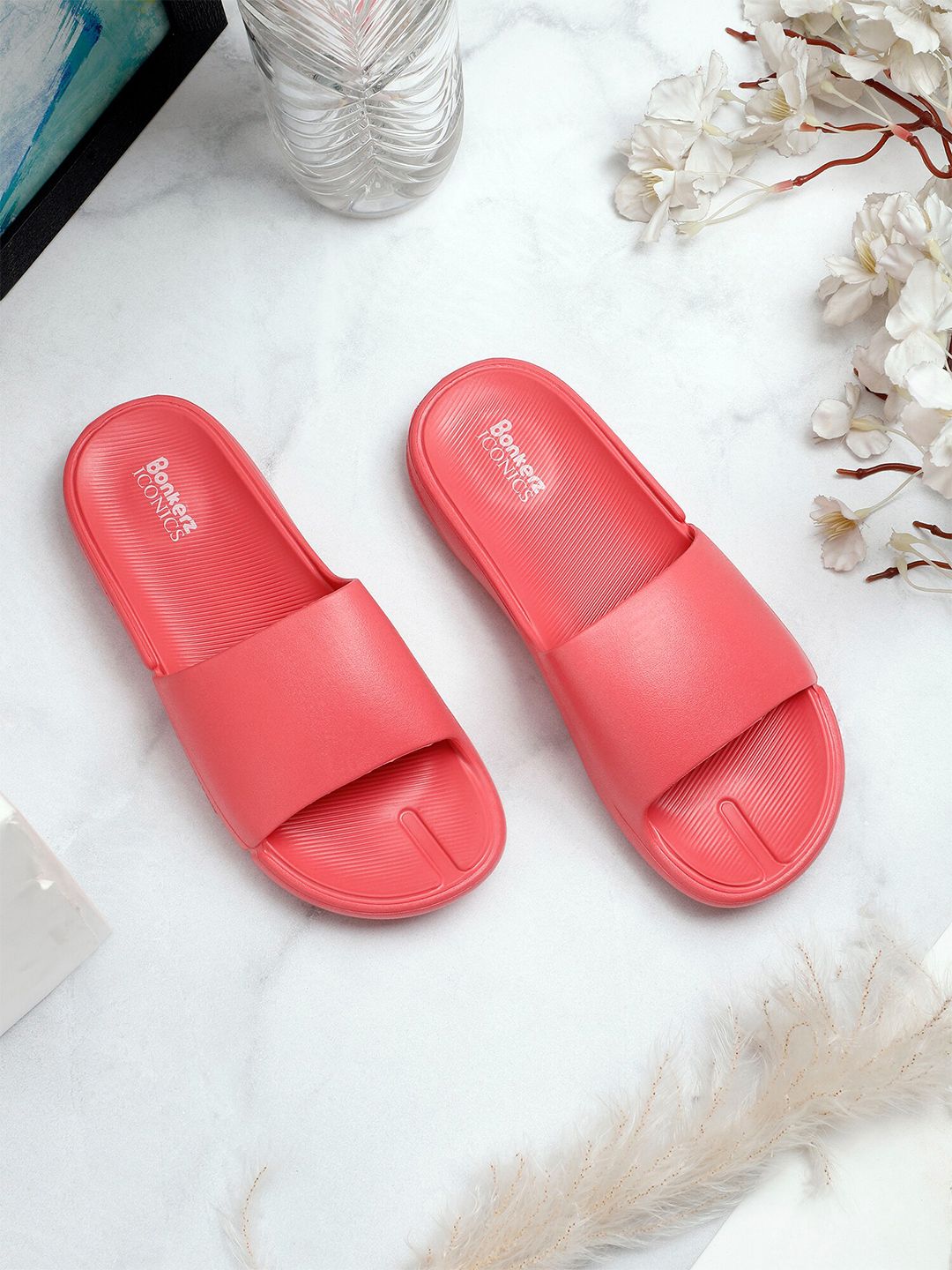 ICONICS Women Rose Croslite Sliders