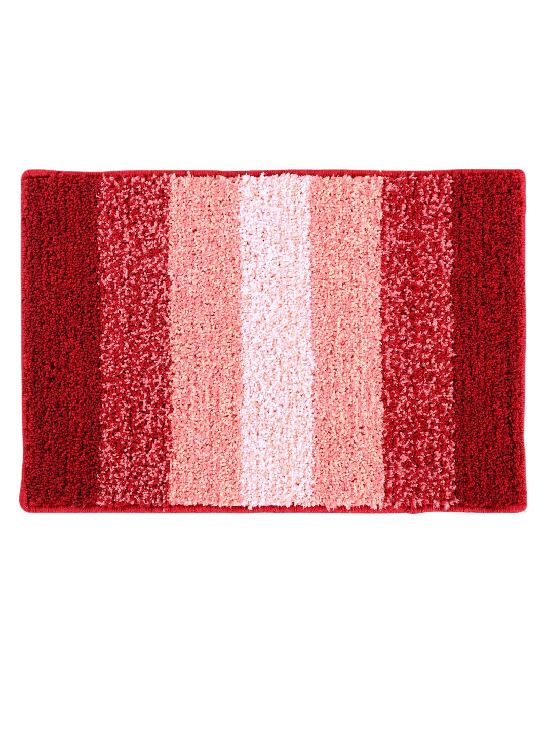 Pano Set of 2 Red Striped 1634 GSM Bath Rug