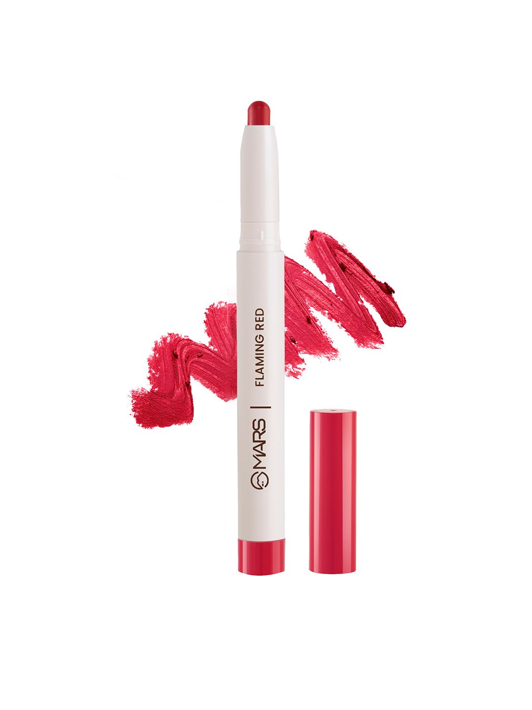 MARS Non-Transfer Long-Lasting Poppins Rotating Matte Lipstick 1.3gm - Flaming Red 19