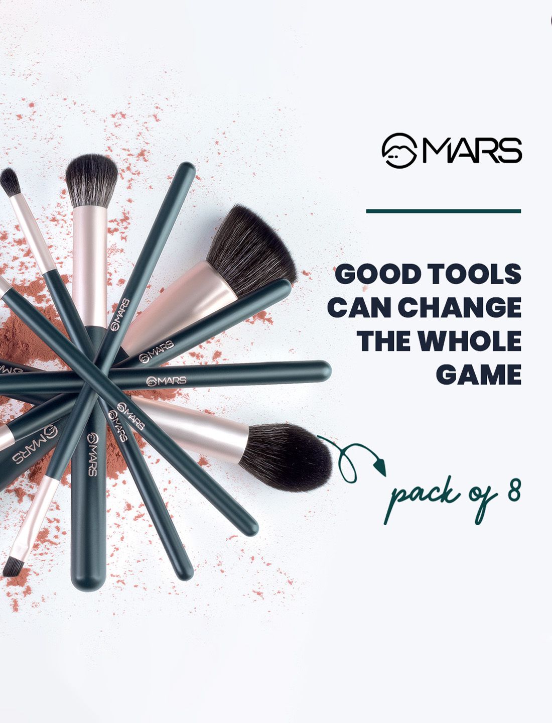 Buy MARS Set Of 8 Tools Of Titans Brush Set - Face Brush for Women