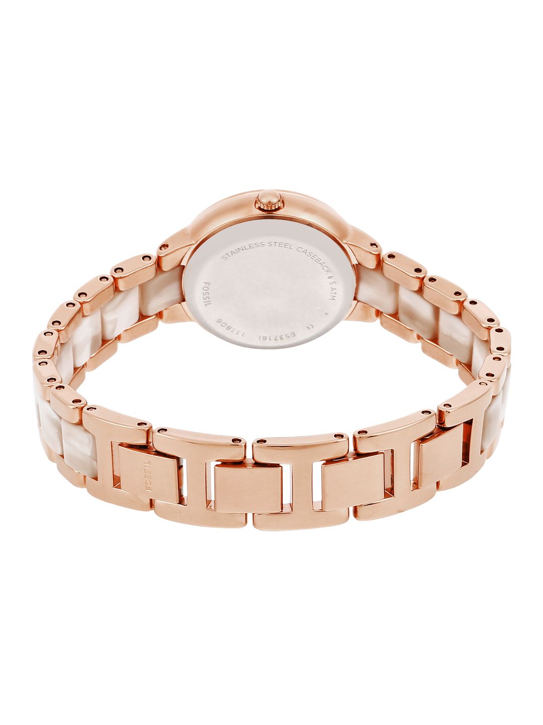 Cream-Coloured Mother of Pearl Dial & Multicoloured Bracelet Style Straps Analogue Watch