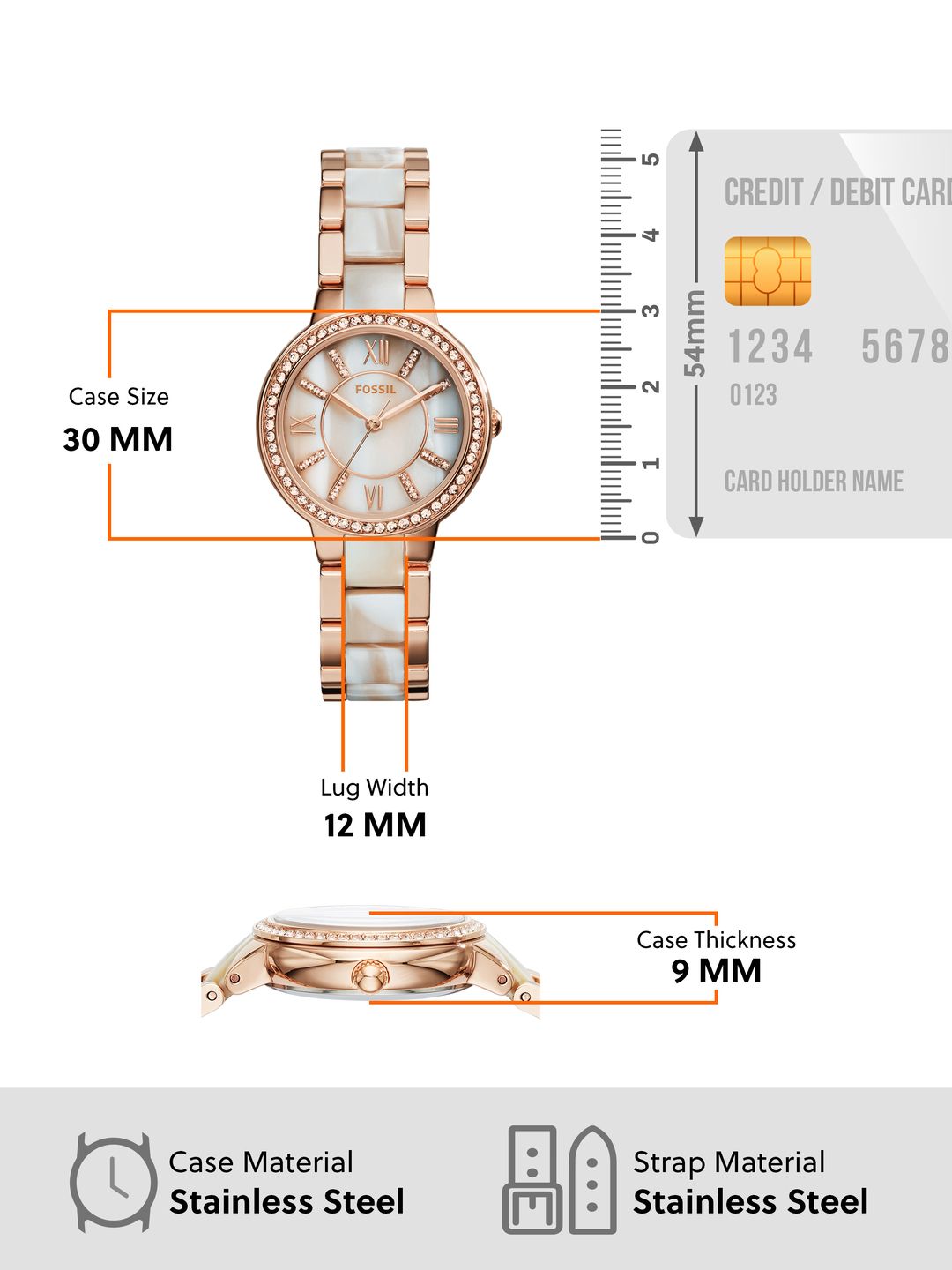 Cream-Coloured Mother of Pearl Dial & Multicoloured Bracelet Style Straps Analogue Watch