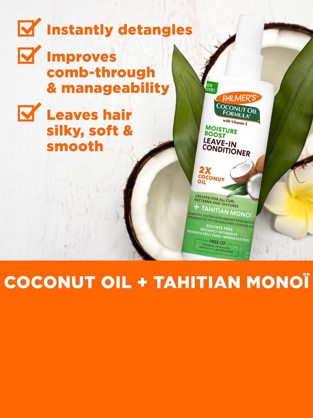 Buy Palmer's Coconut Oil Formula Moisture Boost Leave-In Conditioner with  Vitamin E - 250ml - Conditioner for Women 20640476 | Myntra