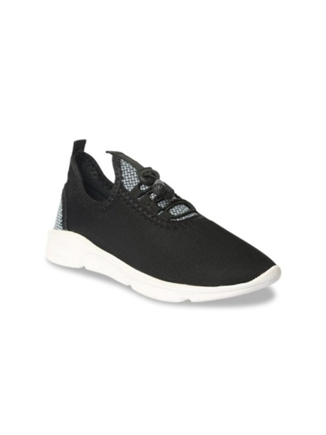WOMENS BERRY Women Black Woven Design Sneakers Price in India