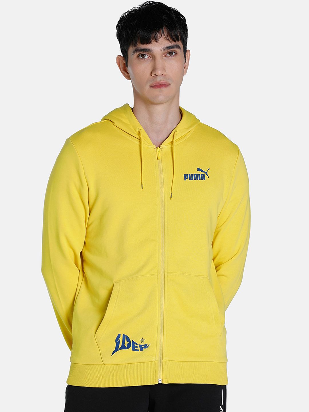 yellow puma hoodie mens