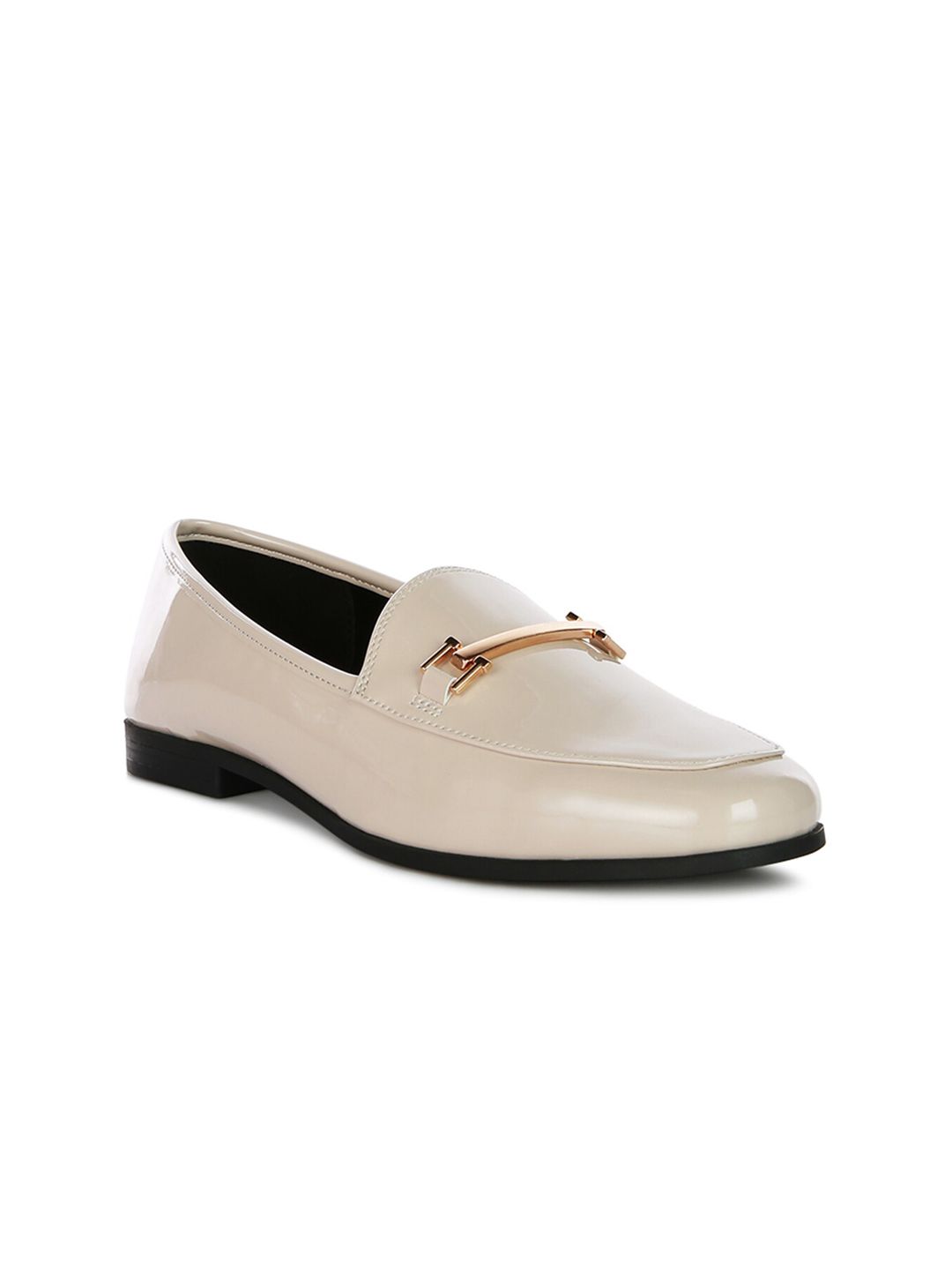 London Rag Women Beige PU Loafers Price in India