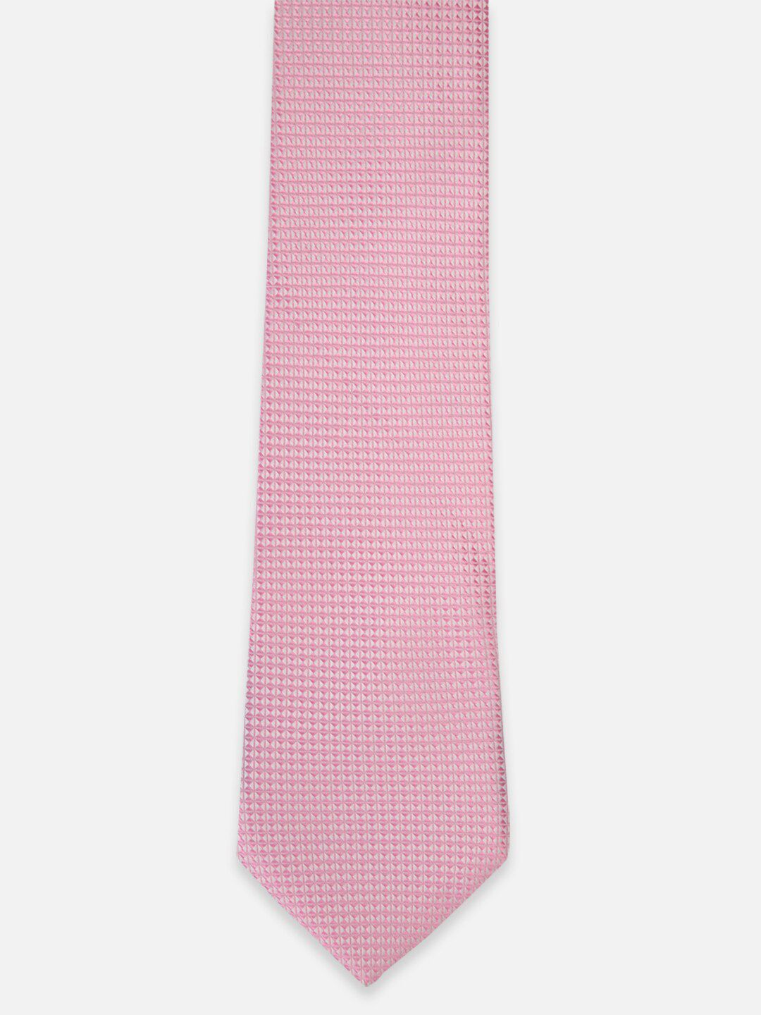 Peter England Men Pink Printed Skinny Tie