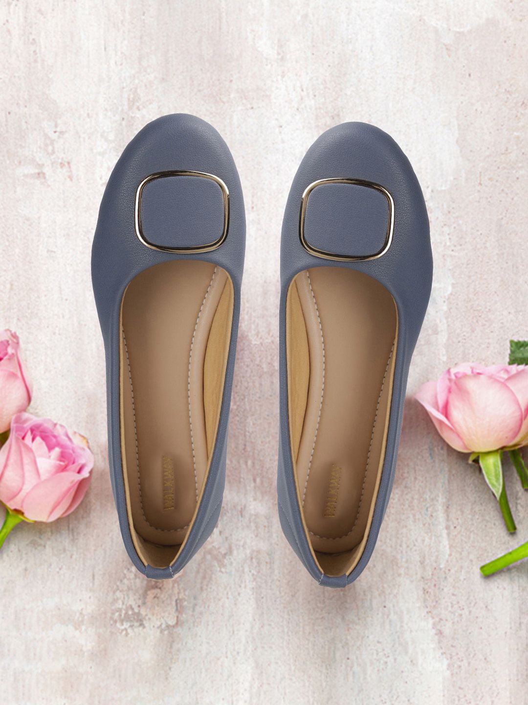 WALKWAY by Metro Women Blue Ballerinas Flats